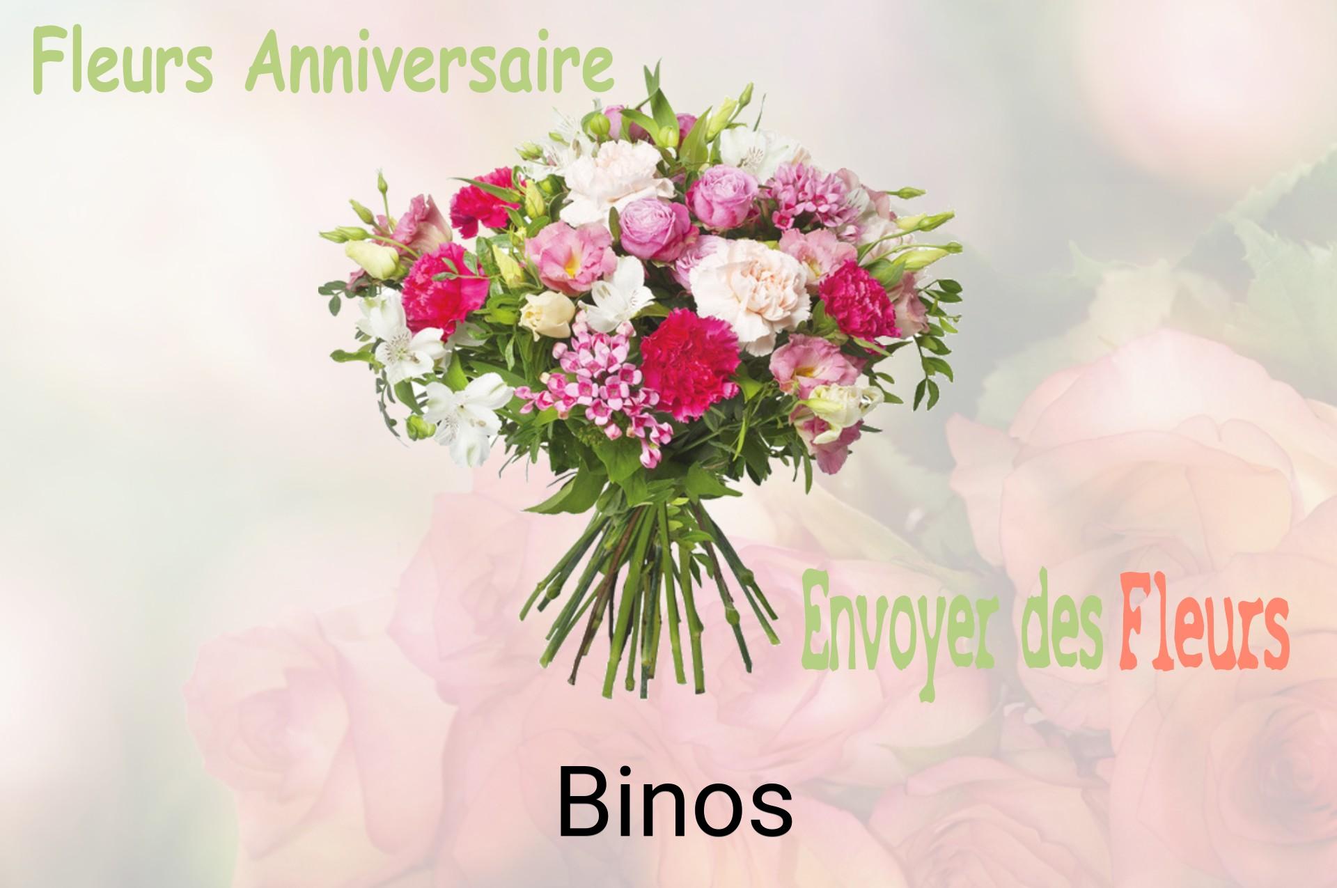 Bouquet de fleurs d’anniversaire livré à Binos